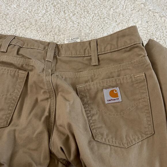 Carhartt Women's Biege Canvas Work Pants Size 6 30in Grunge Core 100% Cotton - Picture 7 of 7